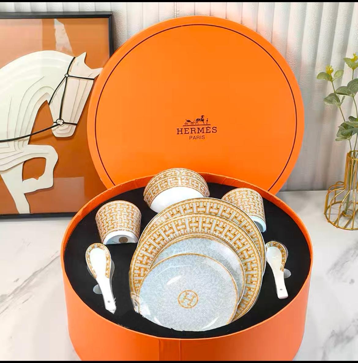 Hermes mini set for 2 person - Hermes Kitchen and Dining | Aleppo Gift UAE